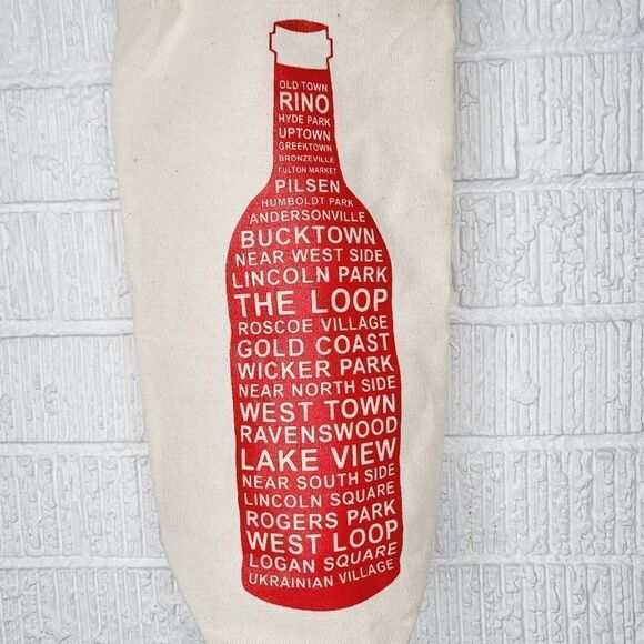 Maptotes chicago neighborhood wine bag - Picture 4 of 4